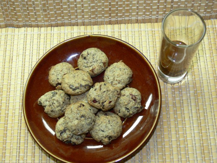 žaludové cookies, hotové